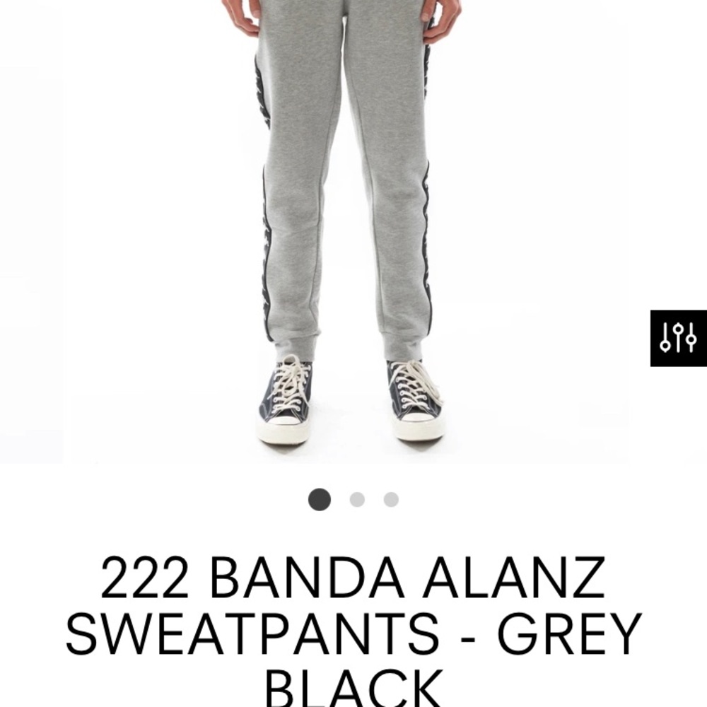 EUC 222 BANDA ALANZ SWEATPANTS - GREY BLACK